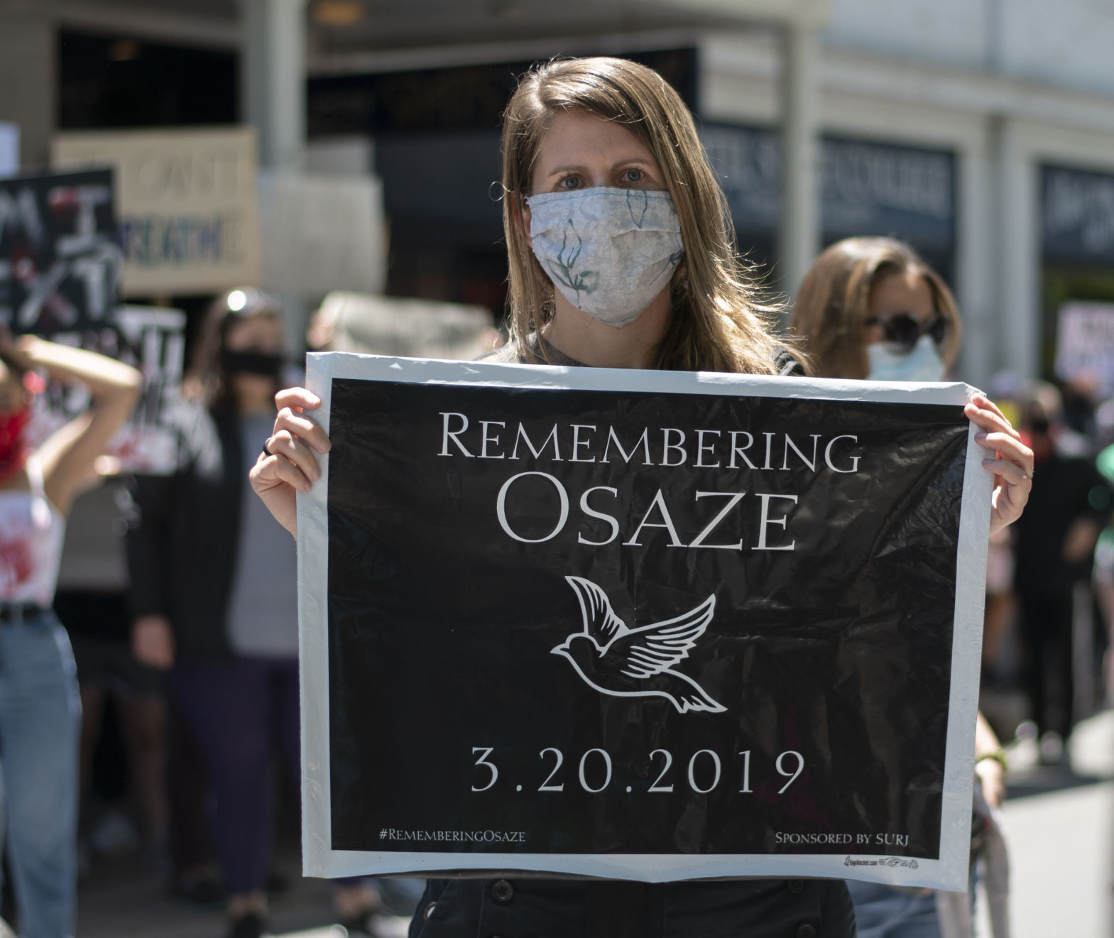 BLM protest, Remembering Osaze